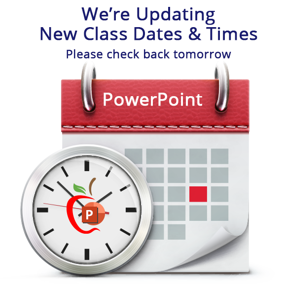 We're updating new class dates & times.  Please check back tomorrow